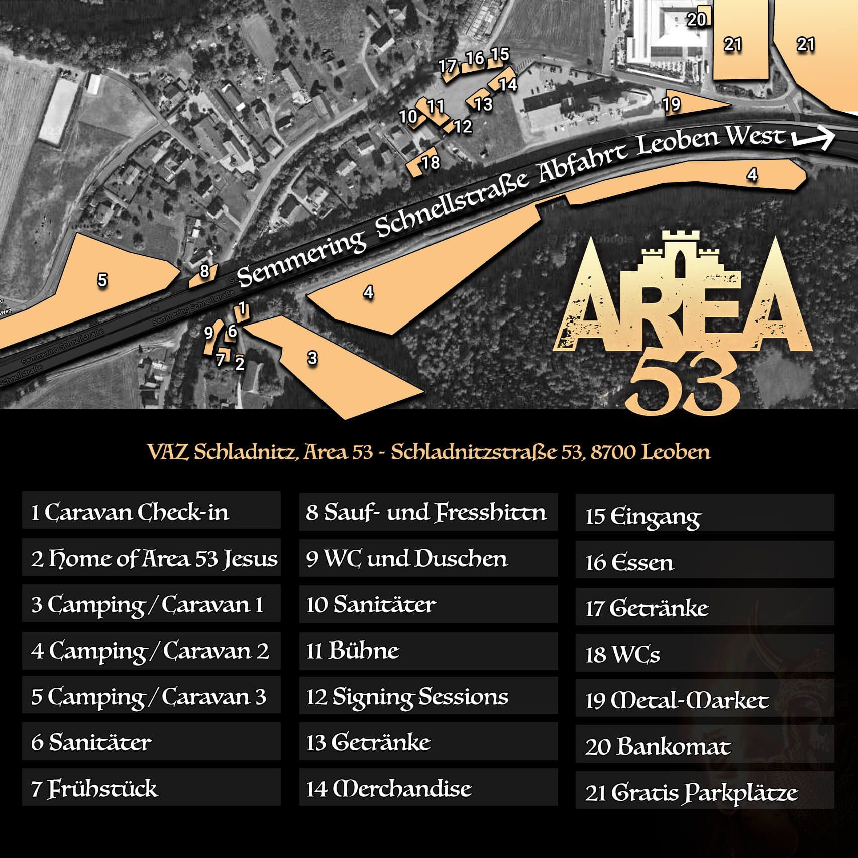 Area 53 Lageplan