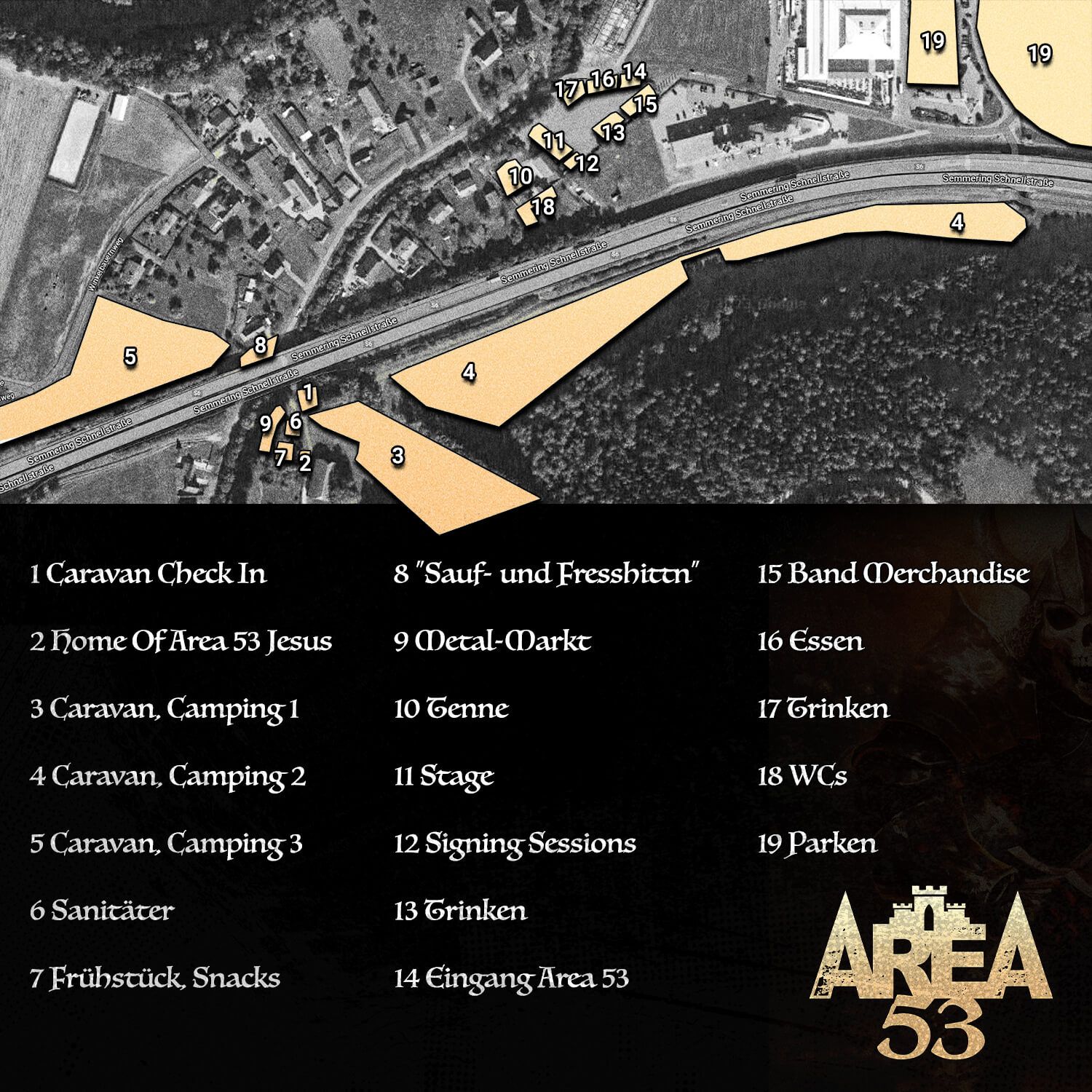 Area 53 Lageplan